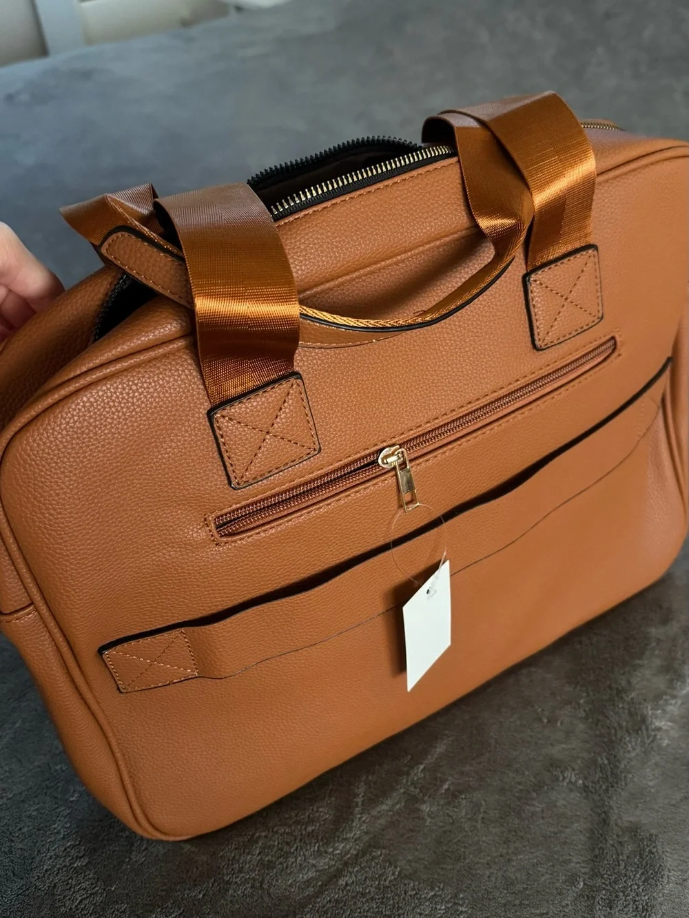 Brand-new vegan leather laptop/work bags.
